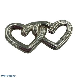 Sterling Silver MEXICO TAXCO Hearts Brooch